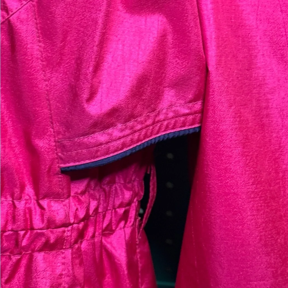 Rothschild Girls Pink Raincoat Size 14 Barbiecore Shiny Trench Coat Glam